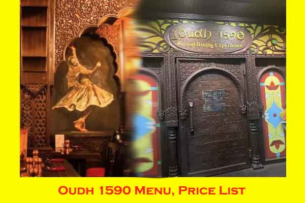 Oudh 1590 menu with price