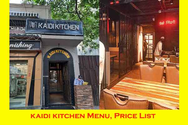 Kaidi kitchen menu price list