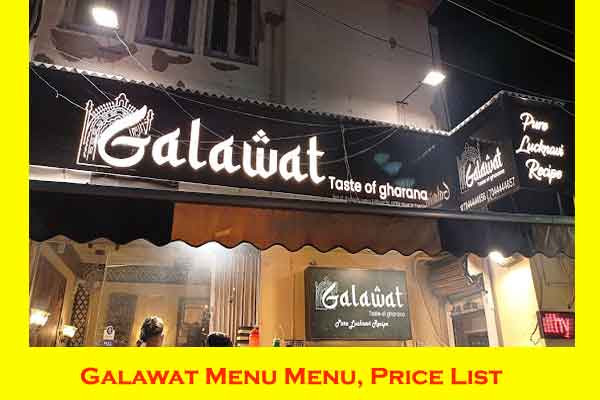 Galawat menu kabab kebab sector 5 sector 1
