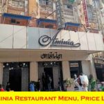 Aminia Restaurant Menu and price