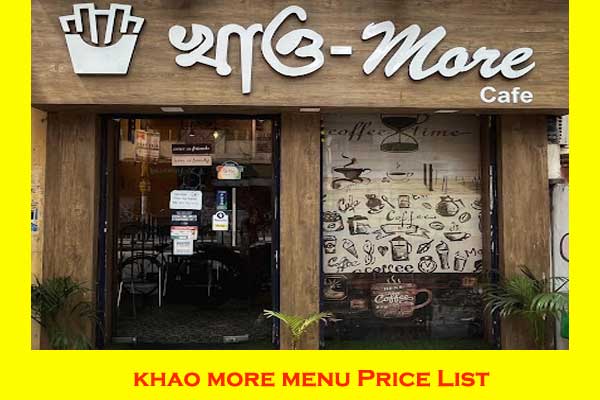 Khao More Cafe menu and price