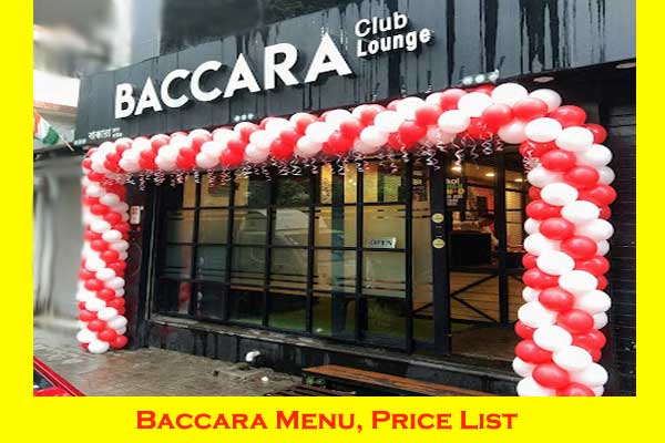 baccara menu price